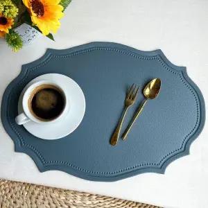 패드 베이직 깔개 블루 셋팅 방수 티 식탁