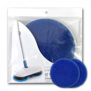 극세사 청소기 교체용 회전 물걸레 원형 리필 패드2p
