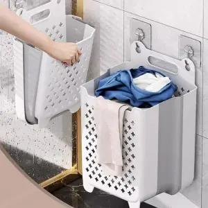튼튼한 실리콘 접이식 빨래 바구니 폴딩 세탁 박스_23414254