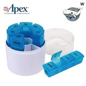 주간 관리통 이중 분리형 필통 건강식품 정리함