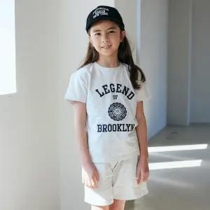 룰루모어 브루클린 오트밀 LU123 여름 상하복 2종세트 아동 어린이 주니어