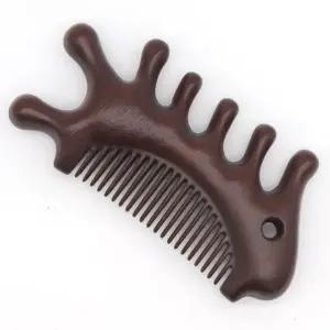 원목 괄사 마사지기 해마빗 얼굴 우드데이 옻칠 마사지 도구 (WFK8O93)