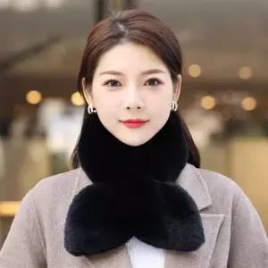 여성용 퍼 목도리 심플 쁘띠 머플러 털 목도리