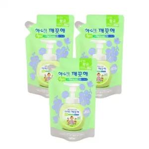 아이깨끗해(리필 200ml) 청포도향 3개 유아핸드워시 핸드워시 거품비누 손세정제