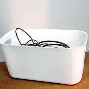 바스켓 심플 손잡이 수납바구니 대형