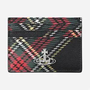 [비비안 웨스트우드]5F 54030006W S0022 N302 사피아노 프린티드 플랫 카드 지갑