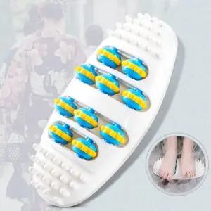 고품질 발 맛사지 발바닥 마사지 지압 돌기 휠 롤러 매트 (WE10FE8)