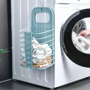 벽걸이 접이식 빨래통 공간 절약형 세탁물 바스켓_23424801