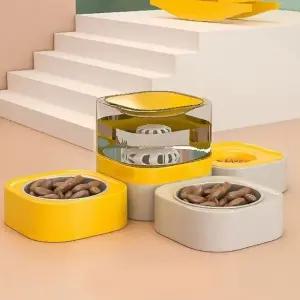 애완 동물 자동 급식기 강아지 고양이 식사 그릇 물 용기 급수기 (WFK8Q4P)