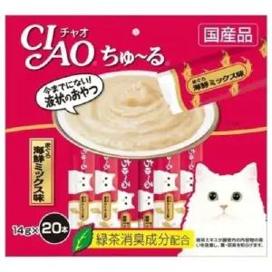 이나바 참치 해산물믹스 챠오츄르 간식 애완동물 건강 영양식 (WFK8O3X)