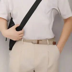 스판 꽈배기 디자인 허리벨트 남녀공용 포인트 벨트