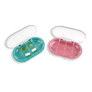 알약케이스 타원형 약통케이스 약정리함 알약보관