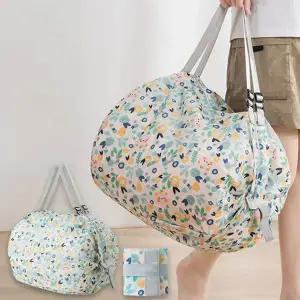 블루플라워 베이직 가방 가벼운 보조 접는 백