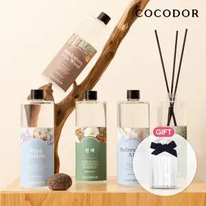 [BEST]코코도르 퍼퓸 디퓨저 리필액 500ml X 4개 + 스틱10P + 감성 메리고병 I 알뜰구성 리필액 2+2