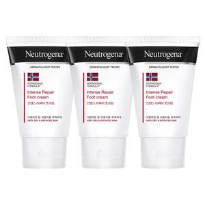 뉴트로지나 인텐스 리페어 풋크림, 56g, 3개 + 증정(인텐스 리페어 시카 에멀젼 15ml)