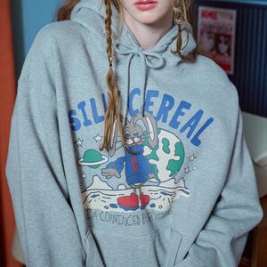 실리버니 후드티 그레이