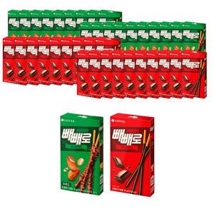 롯데웰푸드 빼빼로 아몬드, 37g, 20개 + 초코 ,54g ,20개