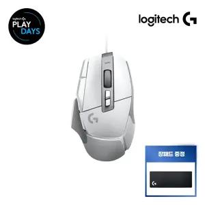 [장패드증정]로지텍코리아 공식 G502 X 유선 게이밍 마우스 화이트