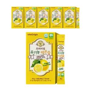 비타오리진 프리미엄 유기농 레몬즙, 14포, 6박스