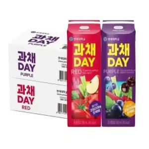 [최종 17,990]연세 과채데이 레드+퍼플 190mlx48