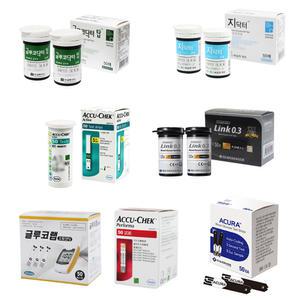 혈당시험지 50매 1박스 아큐첵 퍼포마 엑티브 지닥터 미래 3.3G플러스 케어센스 당뇨침