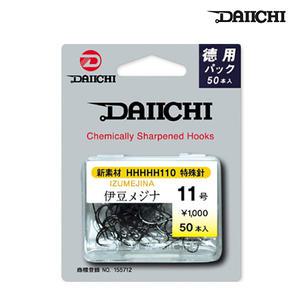 다이치 카본 이두메지나 덕용 50개입 민물 잉어 붕어 일본 하이카본 민물낚시 바늘