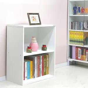 드림퍼니처 넉넉한696 깊이40cm A4화일 2단 책장 3단 공간박스 피규어진열장 장식장 LP장 다용도 수납장 틈새장 소품장