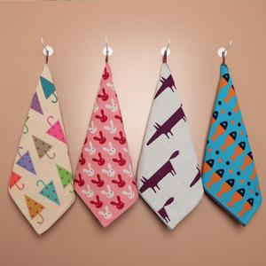 북유럽 고리타올 4장 세트 어린이집수건 주방 행주