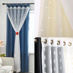 도로시 중형 대형 특대형(2+2-4장)이중 레이스 쉬폰 암막커튼 방품방한
