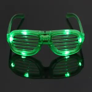 LED 셔터 그린 안경 파티 클럽 반짝이 야광 이벤트 생일 용품 장기자랑 불빛 소품 조명