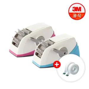 [3M] 스카치 원터치 테이프 디스펜서 핑크/블루 선택+리필 추가증정 / 테이프 리필 방학맞이 홈스쿨 미술놀이 만들기 재료