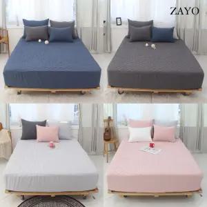 [자요]국산 인기패턴 두툼한 면 누빔매트리스커버