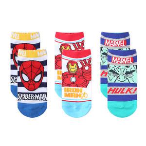 어벤져스 스니커즈 3족세트 아이언맨 스파이더맨 헐크 유치원 초등 어린이 남아 아동 키즈 여름 발목 양말