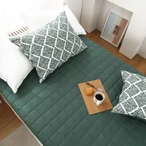 저자극 순면 두툼한 누빔 매트리스커버 침대 매트 커버 패드 방수 세미 슈퍼싱글 퀸 킹