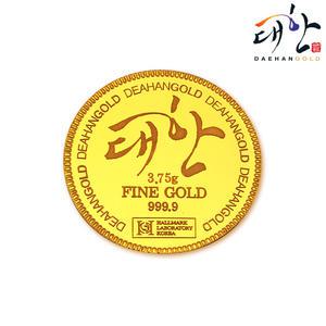순금 코인 골드바 3.75g 프레스 원형 브랜드로고 미니골드바 금테크