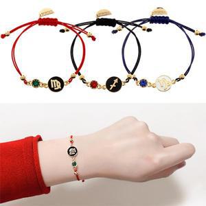 [디바테일][선물포장]탄생석+별자리 매듭팔찌 NEW (3컬러)