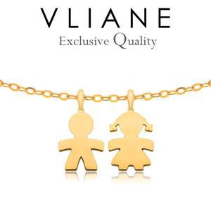 [브리앙]18K 완소남녀 커플 목걸이