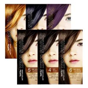 진주펄 염색약 3개+파우치3매 / 12종 컬러 염색 새치 탈색약!