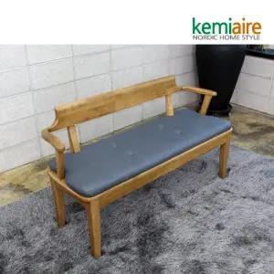 아르곤 3인용 고무나무원목 벤치의자 KHD-301