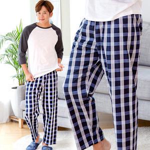[하이앤로우]남자 파자마 9부바지 편한착용감 면100% 홈웨어 체크B
