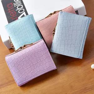 악어무늬동전클립 여성반지갑/학생지갑/카드지갑