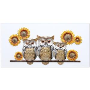 돈들어오는액자 해바라기부엉이-대형 거실 현관 카페 벽 재물그림 풍수장식품 집들이 결혼 이사 개업식선물