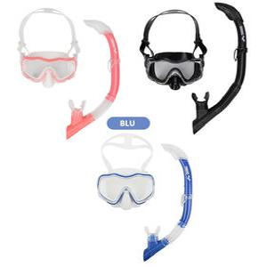 아레나 아동용 성인용스노클 A4AC1OK53 코랄 블루 블랙 귀마개 수경