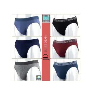 [하프클럽/좋은사람들]명품속옷 제임스딘 베이직 면스판 아웃밴드 삼각팬티 6종세트
