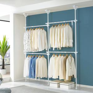 [오늘 출발][판매량1위] 2~6단 국산 이지온 행거 모음 드레스룸 고정식 커튼 옷걸이