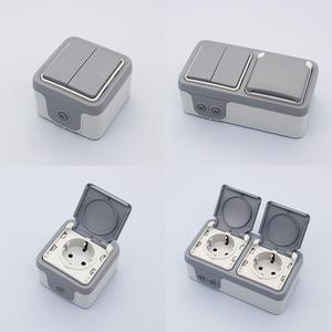 르그랑 플렉소 220V 방수 스위치 방우형 커버 노출 콘센트 아울렛 박스 1구 2구