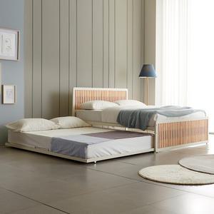 동서가구 탈린 편백나무 원목 2단 슬라이딩 슈퍼싱글/퀸 이층 침대 프리미엄 모음전 / 슈퍼싱글침대 패밀리 프레임