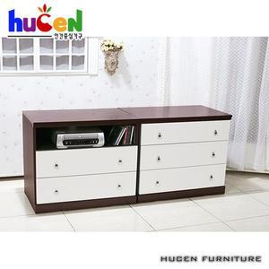 [휴센]굿센스 4자 3단 TV서랍장_몸통형