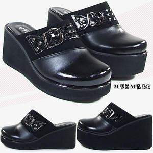 [뮤즈몰] TN820 / 7cm,10cm 가벼운통굽 여성슬리퍼/웨지힐/키높이/사무실/실내/높은굽/웨딩/겨울/신발/구두