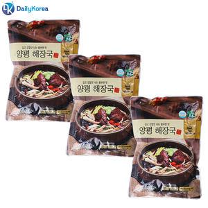 자연깃든 양평해장국 600g 3팩 소 선지 즉석 간편식 탕 찌개 캠핑 음식 컵밥 국 요리 조리식품
